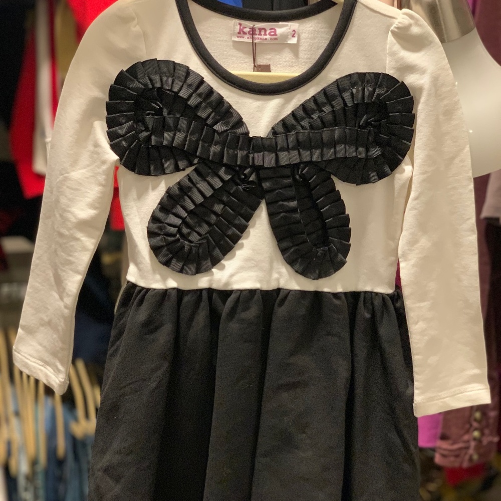 Butterfly Satin Dress